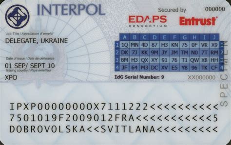 interpol smart id card|interpol id art.